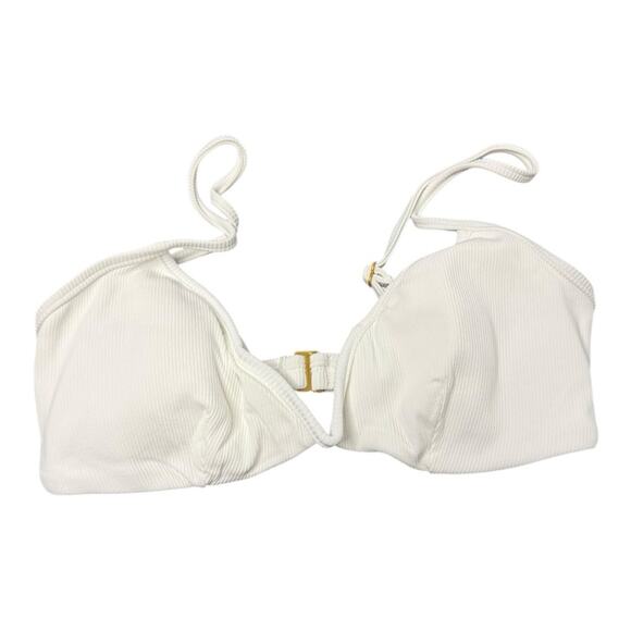 L*Space Helena Bikini Top in White Size Medium NWT - Picture 5 of 11